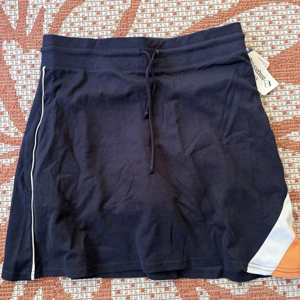 Vtg Y2K Zoey Beth Plus Blue Orange Sporty Spice Skort 1X Streetwear New A3602